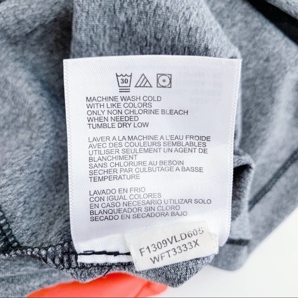 New Balance • Quick Dry Racer Back Workout Tank Top in Grey/Orange, Size Medium - Picture 11 of 11